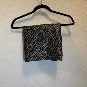 Express animal print mini skirt